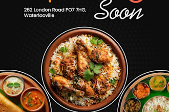 design eye catching posters brochuers and flyers for your brand or event