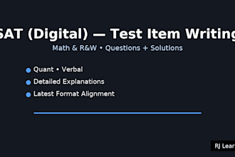 create digital sat questions with detailed solutions