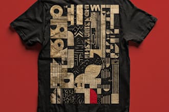 design custom christian typography t shirt with creative word art