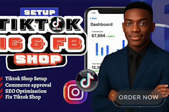 setup tiktok shop, tiktok dropshipping, facebook shop, tiktok or fix tiktok shop