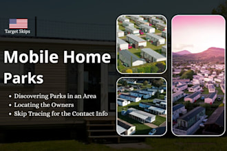 do skip tracing and bulk skip tracing for mobile home parks