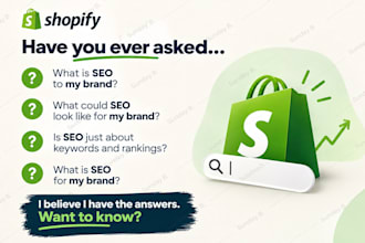 do shopify SEO, shopify store optimization and speed optimization
