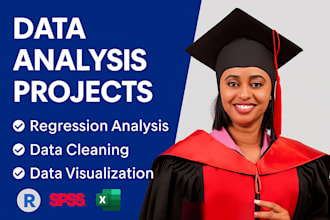 do statistical data analysis, r programming, rstudio, spss, and excel projects