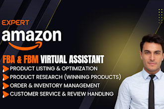be your professional amazon fba fbm virtual assistant