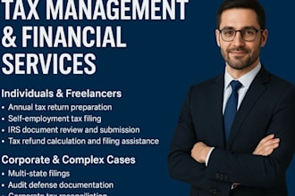 handle your tax management filing and professional tax advisory services