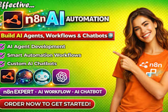 build n8n ai agent, n8n ai automation, n8n workflow and ai chatbot as n8n expert