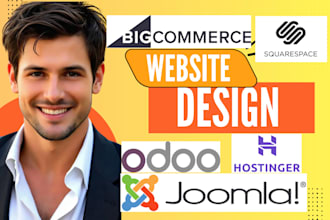 bigcommerce joomla tilda squarespace hostinger godaddy duda odoo website design
