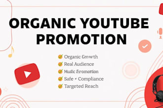 promote your youtube music organically to real and active listeners
