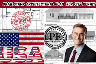 licensed civil engineering permit drawing, site plan design, grading, bmp design