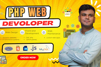 develop admin panel with full crud for website