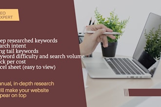 do deep keyword research for your website