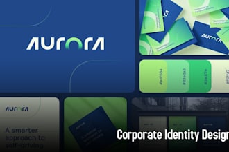 design logo, brand guidelines and corporate brand identity