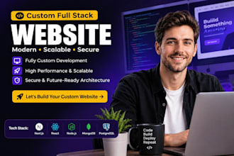 build your custom website as a full stack developer