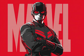 draw a into superhero comic cartoon