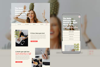 design a showit website for service providers