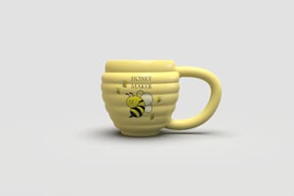 make 3d modeling of products such as bottle and mug etc