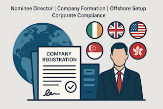 handle company registration, nominee director, and offshore company formation
