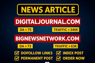 write and publish news article on high da guest posting seo backlink