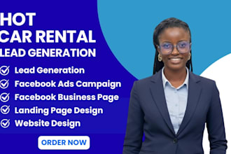 generate luxury car rental leads car dealership facebook ads google ads website