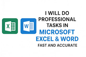 do professional tasks in microsoft excel and word