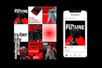 design premium, high impact social media visuals for you