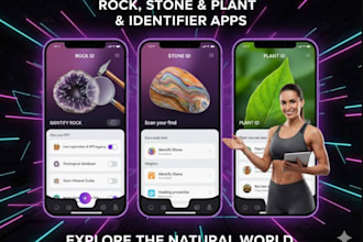 develop rock identifier app, stone identifier app, plant identifier app