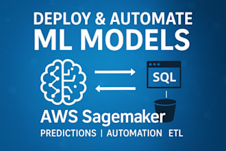 deploy your ai or ml model on AWS sagemaker and automate predictions