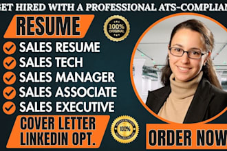 write finance resume, sales, banking accounting, financial analyst, marketing CV