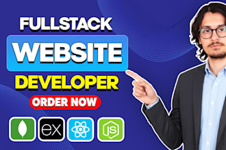 build full stack website, custom websites as frontend, backend developer