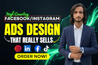 do facebook ads design, ad creative and instagram ads design