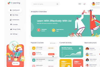develop e learning app, educational app, kid learning app, online course app