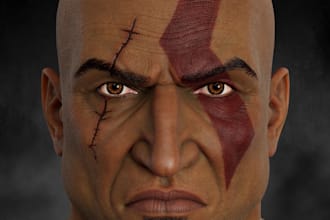 do realistic 3d models of character and creature