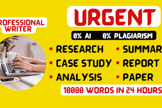 do essay writing, research summary, case study, apa, paper, report