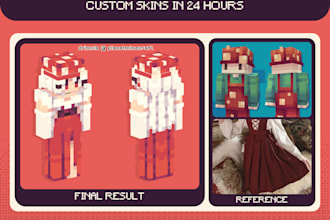 create a custom minecraft skin for you