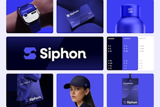 design custom minimalist logo and brand identity kit