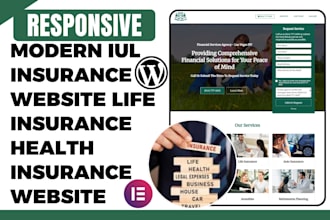 design iul insurance website life insurance website health insurance website
