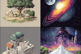 do professional pixel art animation of your choice