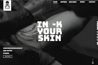 build squarespace tattoo artist website tattoo studio website barbershop website