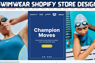 build swimwear store clothing shopify store beachwear lingerie swimwear website