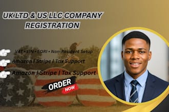 register your UK ltd or US llc company with vat ein and business setup support