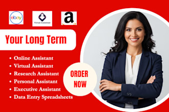 be your virtual assistant, online assistant, personal executive assistant