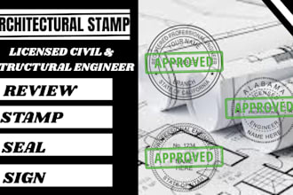 review stamp as licensed civil and structural engineer in texas and virginia