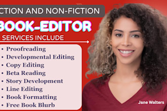 do KDP book editing, formatting for publishing, book proofreading, book editor