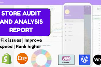 do shopify website etsy shop rank technical or on page seo audit analysis report