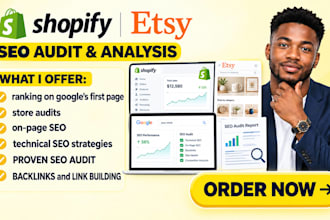 shopify website etsy shop rank technical on page store seo audit analysis report