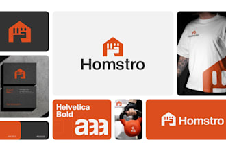design a modern minimalist logo, brand identity and branding kit