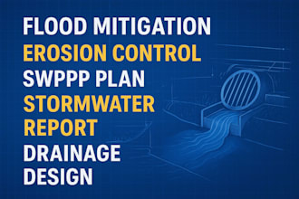 flood mitigation erosion control swppp plan design stormwater report