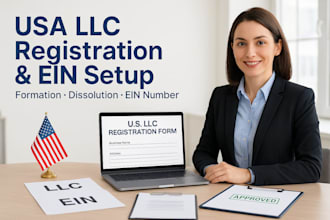 register USA llc registration USA llc creation llc dissolution get ein number