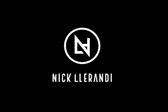 design metal guitarist artist logo