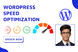 do wordpress website speed optimization, improve page speed